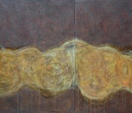Earth Brown and Gold 64" x 106"